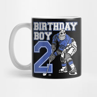 Kids 2 Year Old Ice Hockey Themed Birthday Party Boy 2Nd Mug